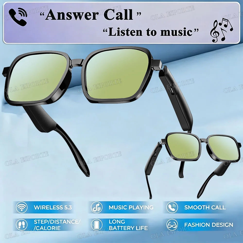 Bluetooth Smart Sunglasses – HD Audio, UV Protection, IPX5