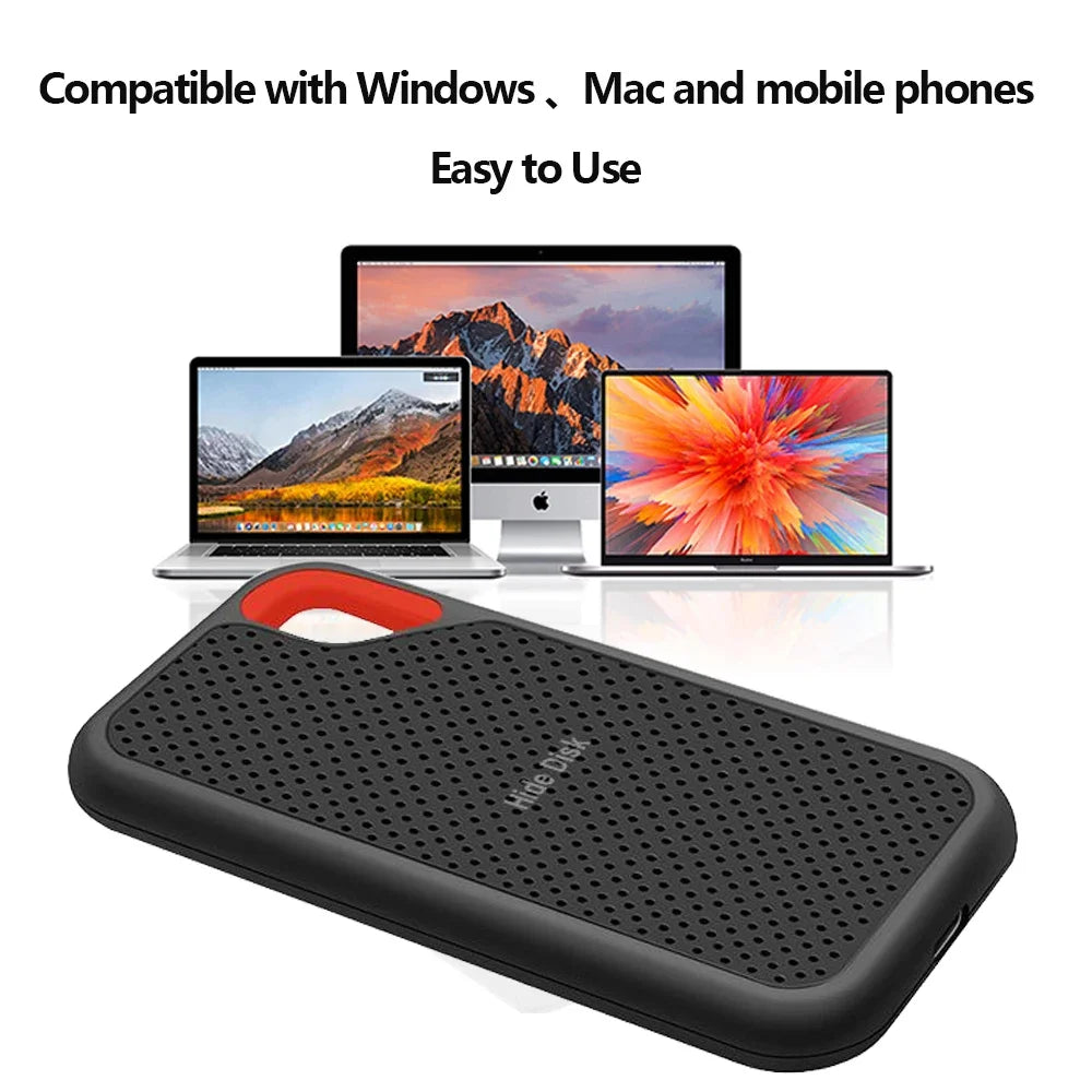 Portable External SSD 16TB–30TB USB 3.1 Type-C | PC, Mac & Android