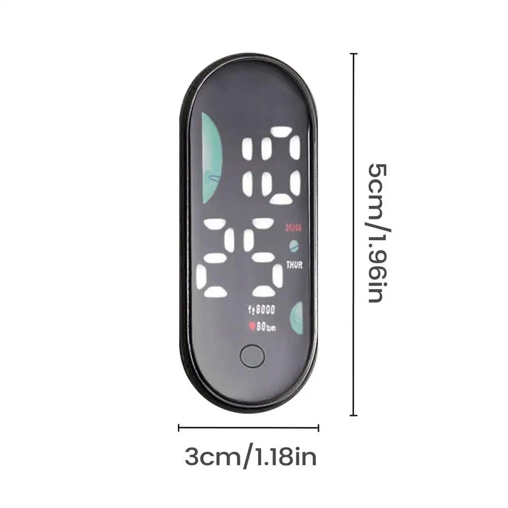 Mini Waterproof LED Digital Car Clock | Adhesive Dashboard Clock