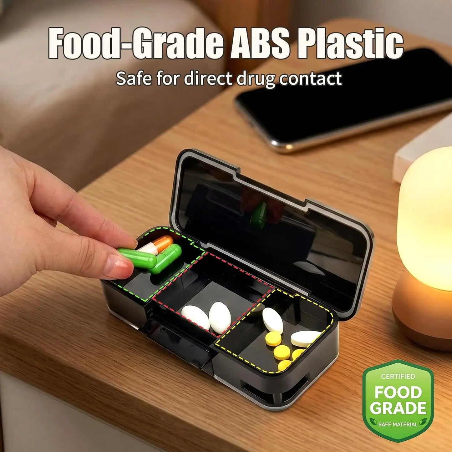 2-in-1 KardiaMobile 1-Lead Monitor Case & Pill Organizer