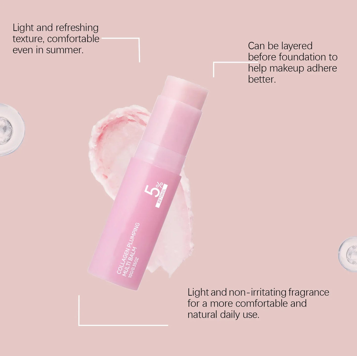 Pink Lightweight Moisturizing Stick – Hydrating Face & Neck