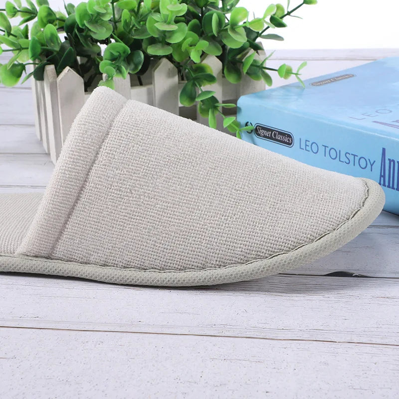 Disposable Non-Slip Closed Toe Slippers | Hotel Travel Home