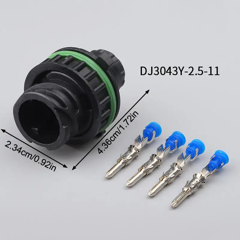 New 1 Set 4 Pin 1-967325-1 Tyco Round HOWO Odometer Speed Sensor Wiring Waterproof Plug Sealed Auto Female/Male Connector Peaceful Pleasures Health and Wellness A
