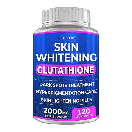 Bcuelov 2000mg Glutathione Supplement | Skin Whitening & Anti-Aging Glutathione Supplement Peaceful Pleasures Health and Wellness