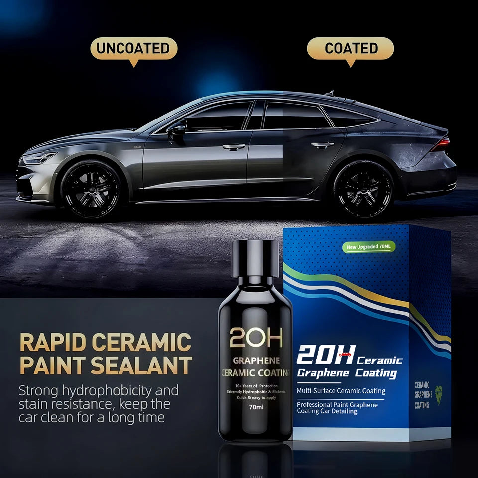 Graphene Ceramic Coating 20H/12H with Self Healing and UV Track Technology Car Detailing Professionals 10+ Years of Protection Peaceful Pleasures Health and Wellness