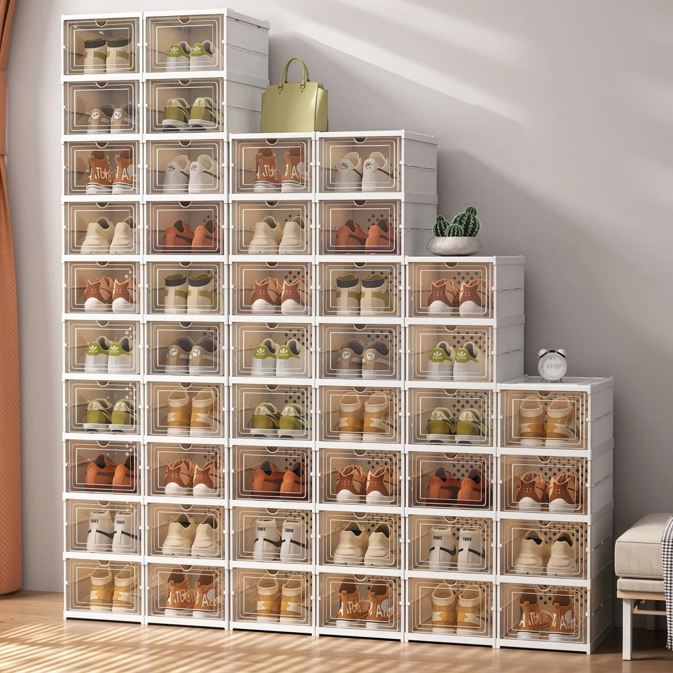 Foldable Shoe Rack Organizer | No Assembly 6-Layer Cabinet