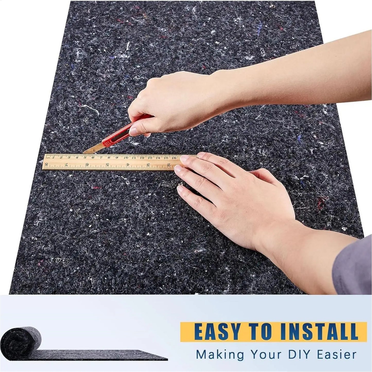 Sound Insulation Blanket Noise Blocking Cover Sheet Wall Insulation Blanket For Attic Roof Wall Shed Barn Pipe Oven Appliance Peaceful Pleasures Health and Wellness