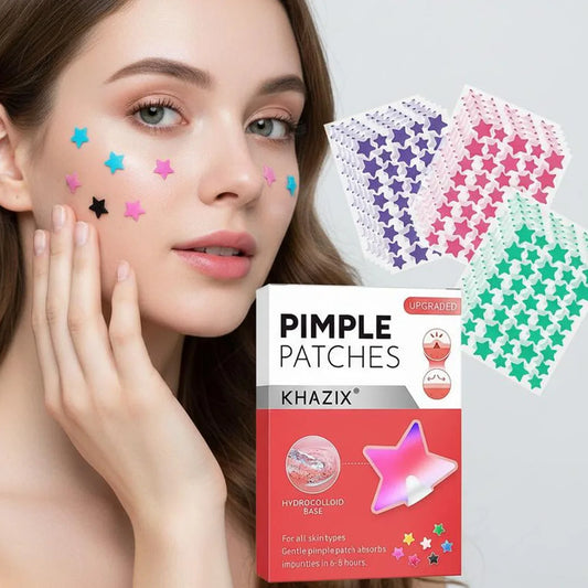 280pcs PE Acne Patches, Gentle & Non-Irritating, Effective Blemish Coverage, Multi-Color Star Cover For All Skin Types Peaceful Pleasures Health and Wellness