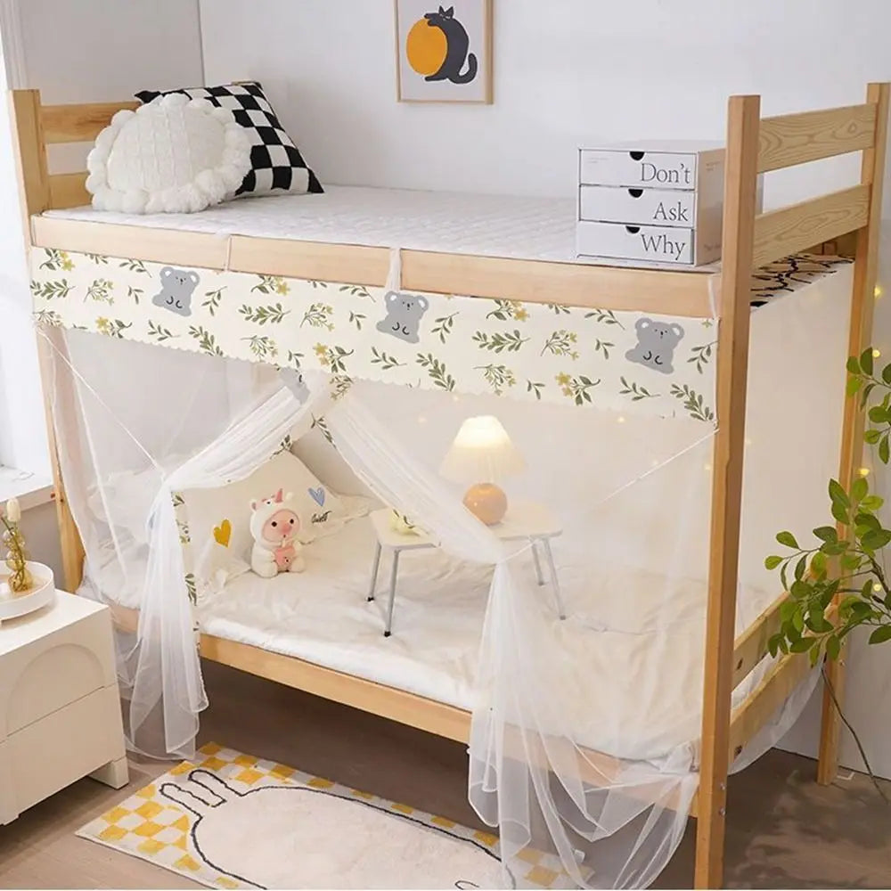 Floral Mosquito Net – Breathable Dustproof Bed Canopy Netting
