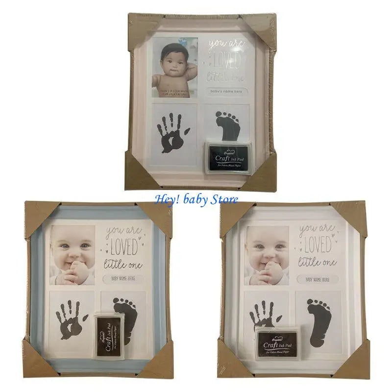 Baby Handprint Footprint Photo Frame | Newborn Keepsake