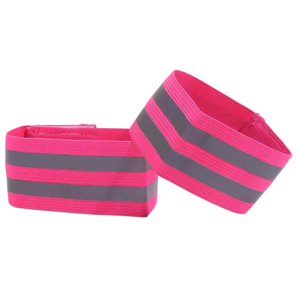8-Pack Reflective Safety Armbands – High Visibility Elastic Bands