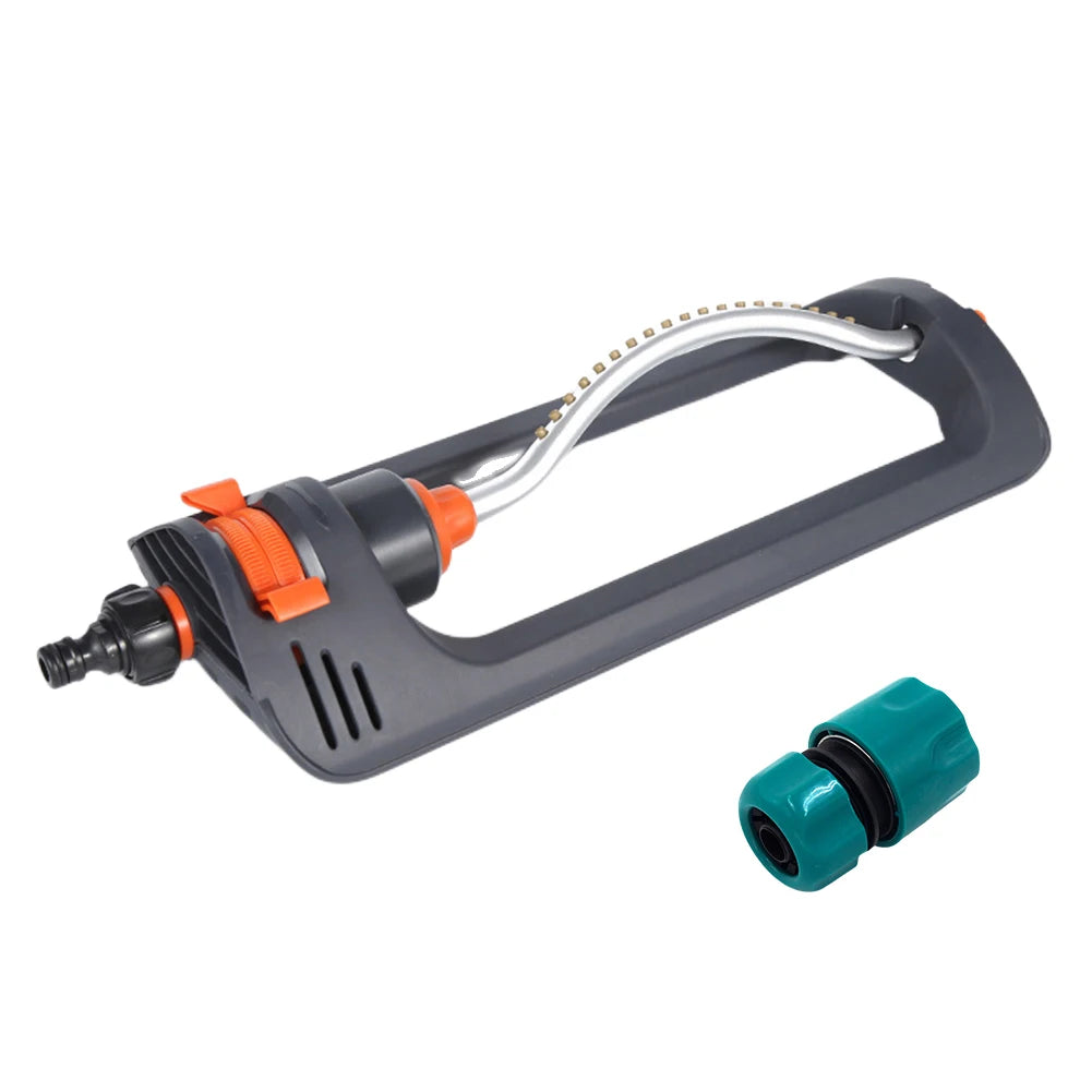 Aluminum Oscillating Lawn Sprinkler – 19-Hole 1/2in Connector Peaceful Pleasures Health and Wellness Army Green spain