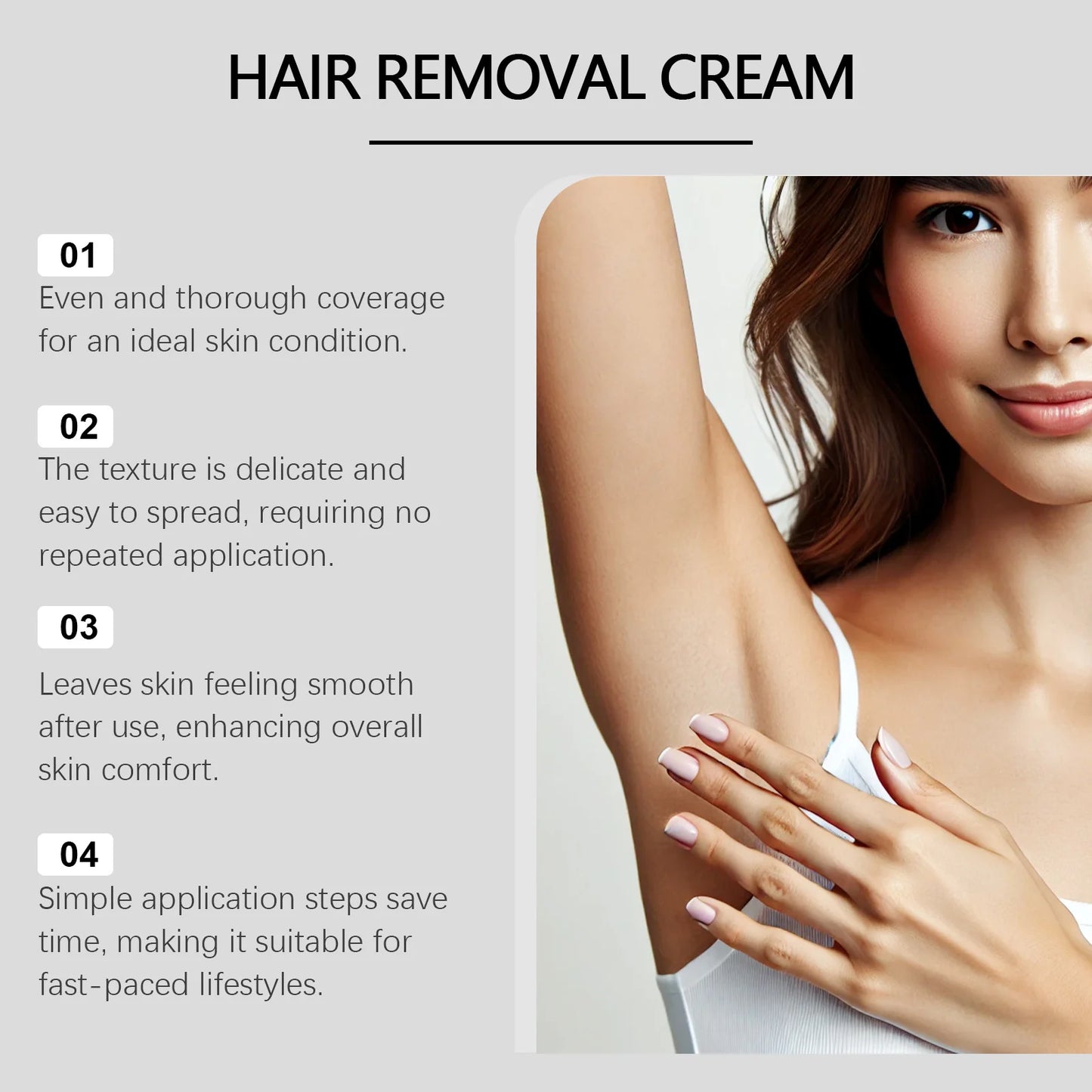 Soothing Silky Skin Hair Removal Cream Reduce Redness Smoothing Nourish Arm Armpit Leg Hair Softening Painless Depilatory Cream Peaceful Pleasures Health and Wellness