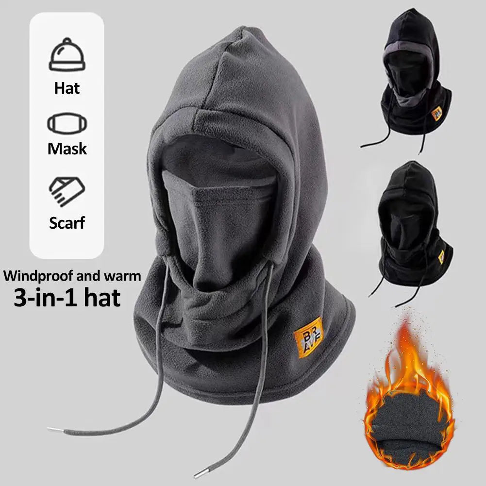 3-in-1 Windproof Balaclava – Winter Cycling Hat, Mask & Neck Warmer
