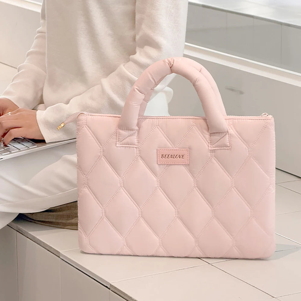 Portable Computer Bag Business Travel Laptop Storage Soft Handheld