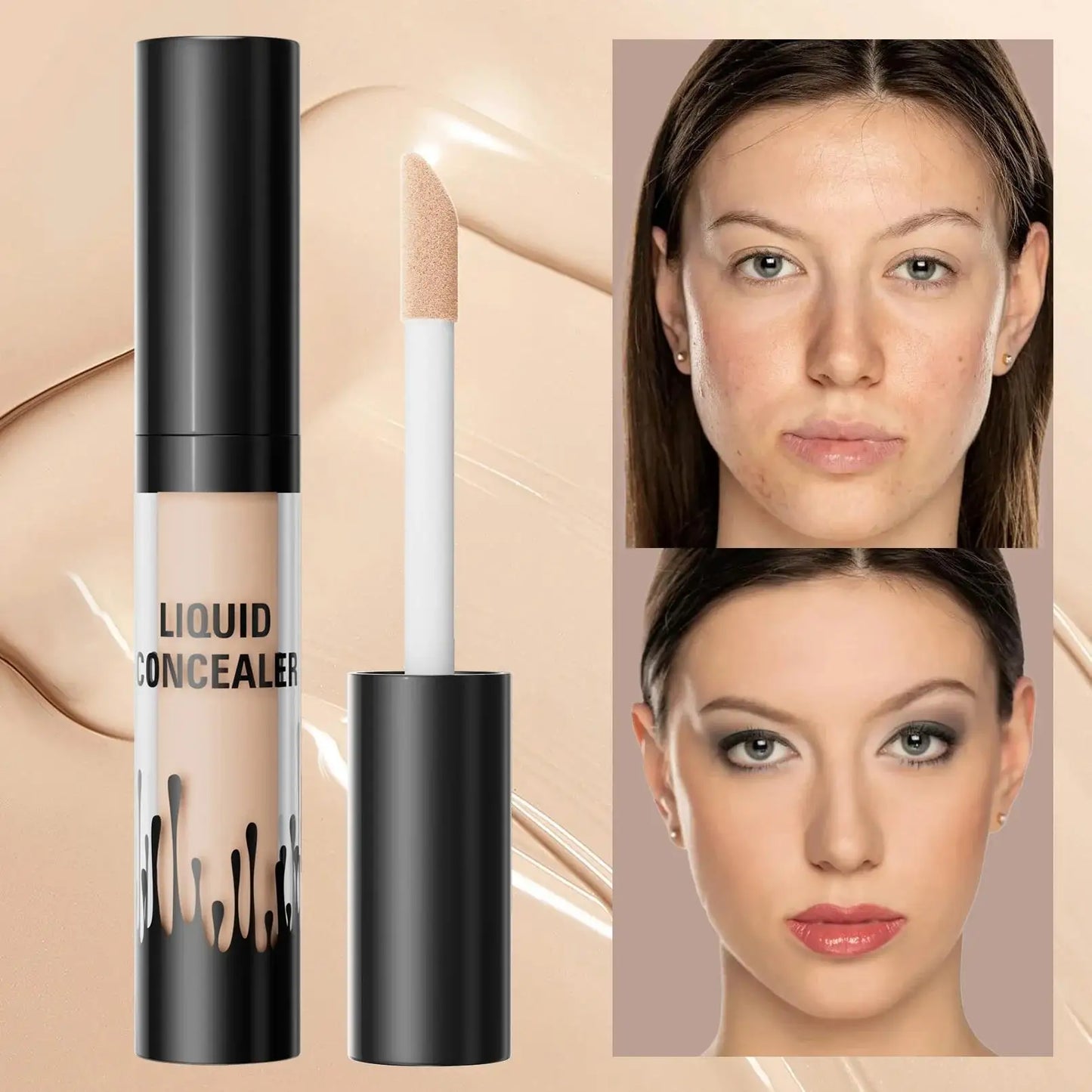 Hello Kiss Full Coverage Waterproof Concealer – All Skin Types
