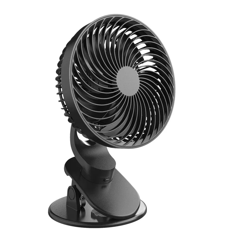 URGGU 4-Speed USB Clip Fan – Desk, Wall & Dorm Circulation Fan