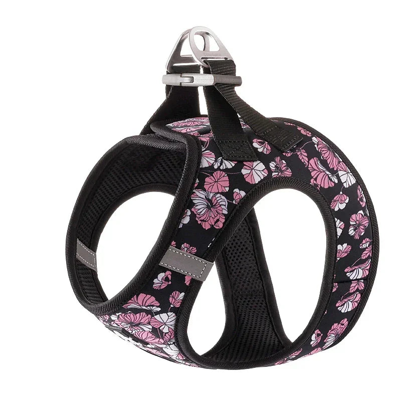 Truelove Pet Harness Soft Air Mesh Adjustable Reflective Pet Vest Small and Medium Breeds No Pull Adjustable Dog Harness TLH3016 Peaceful Pleasures Health and Wellness Black XS-chest-32-36cm China Mainland