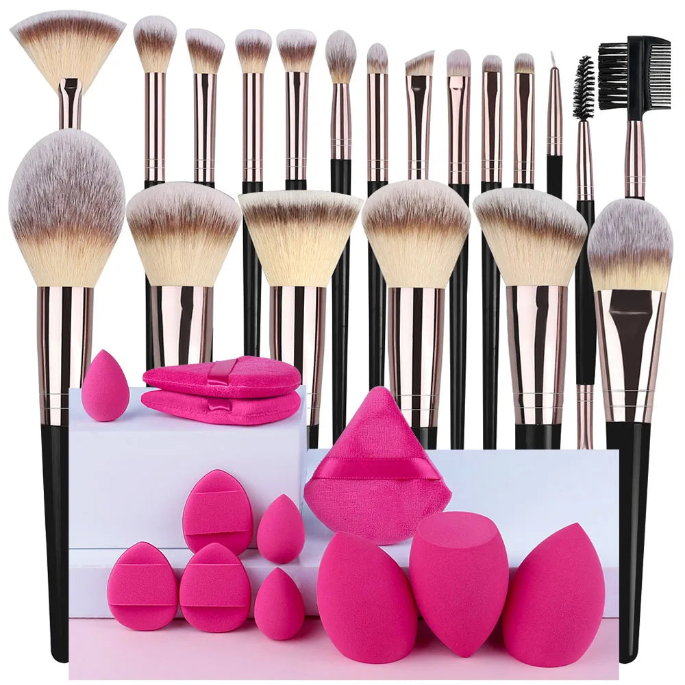 20-Piece Professional Makeup Brush Set – Full Face Kit