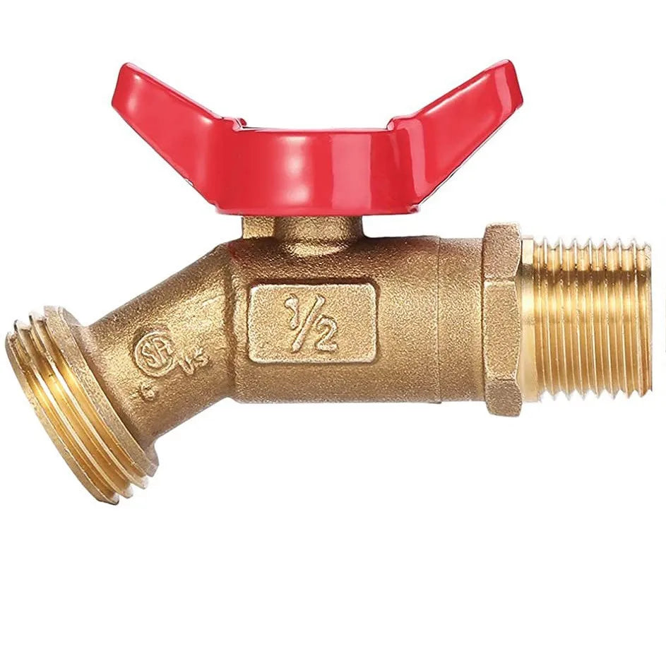 Brass Quarter Turn Ball Valve Rain Barrel Spigot & Bulkhead Fitting