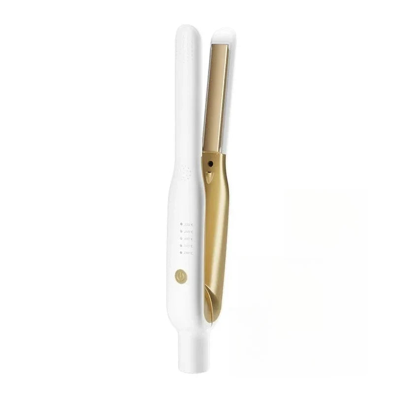 URGGU 2-in-1 Mini Ceramic Hair Straightener & Curler Flat Iron