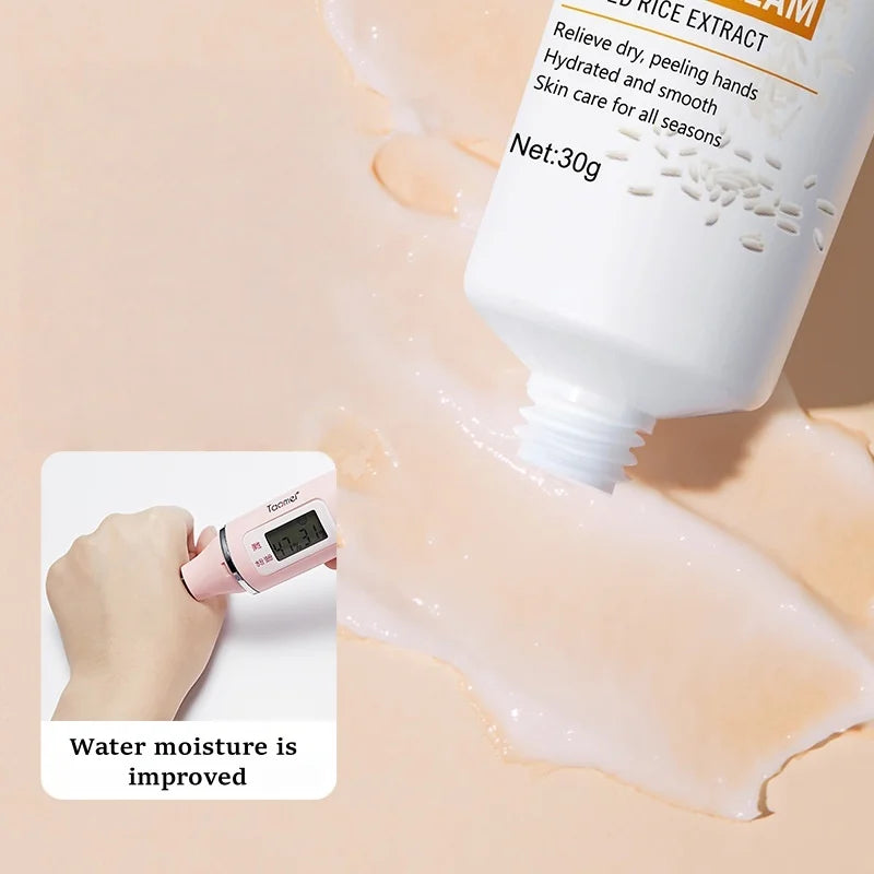 BIOAOUA Rice Extract Hand Cream – Moisturizing, Non-Greasy 30g