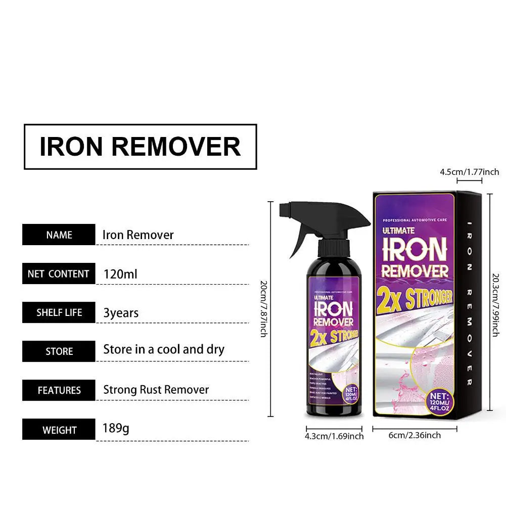 Fast-Acting Rust Remover Spray | Iron Fallout & Metal Cleaner