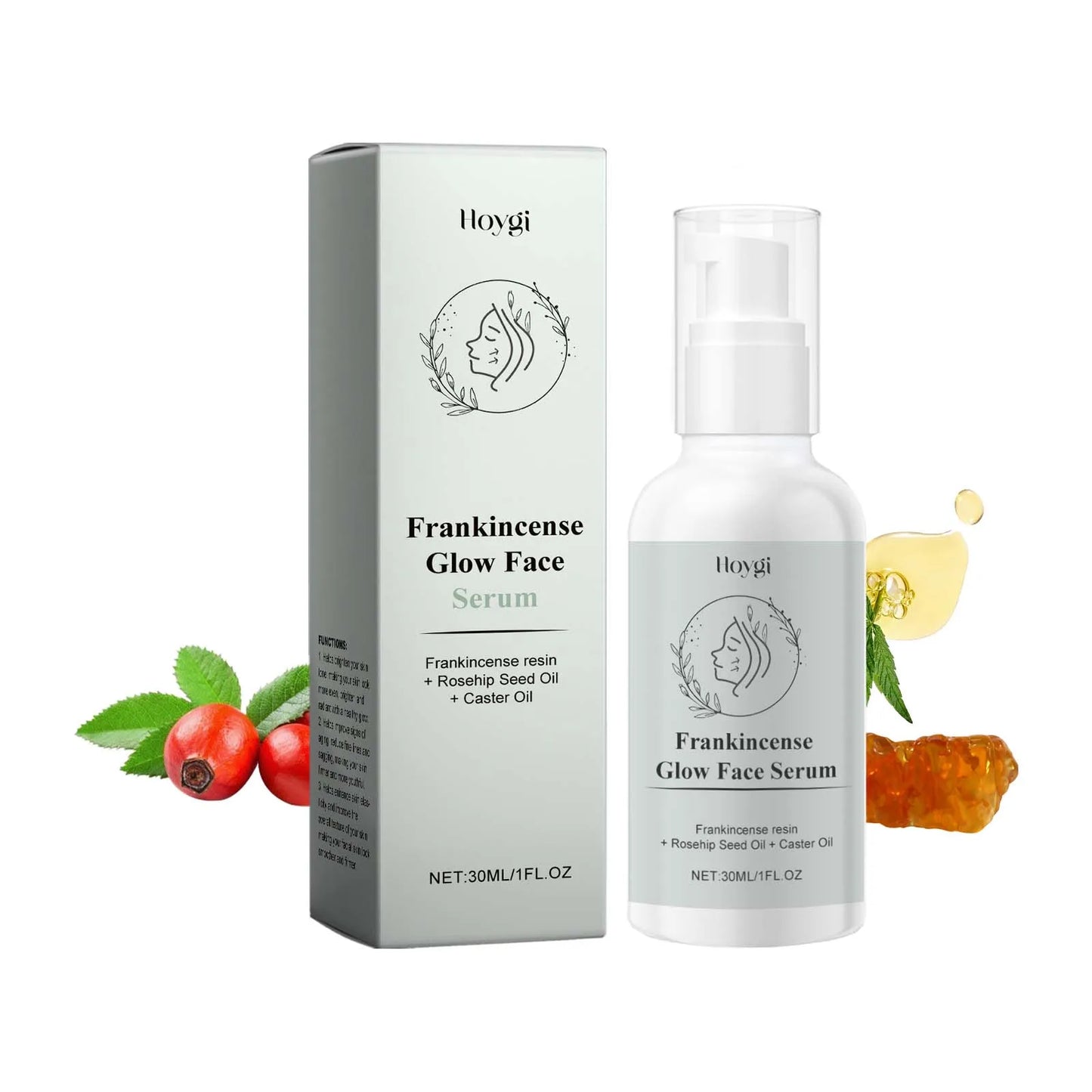 Anti Aging Face Serum Pores Shrinking Nourishing Remove Acne Reduce Fine Lines Firming Lifting Brightening Massage Essential Oil Peaceful Pleasures Health and Wellness 30ml boxed