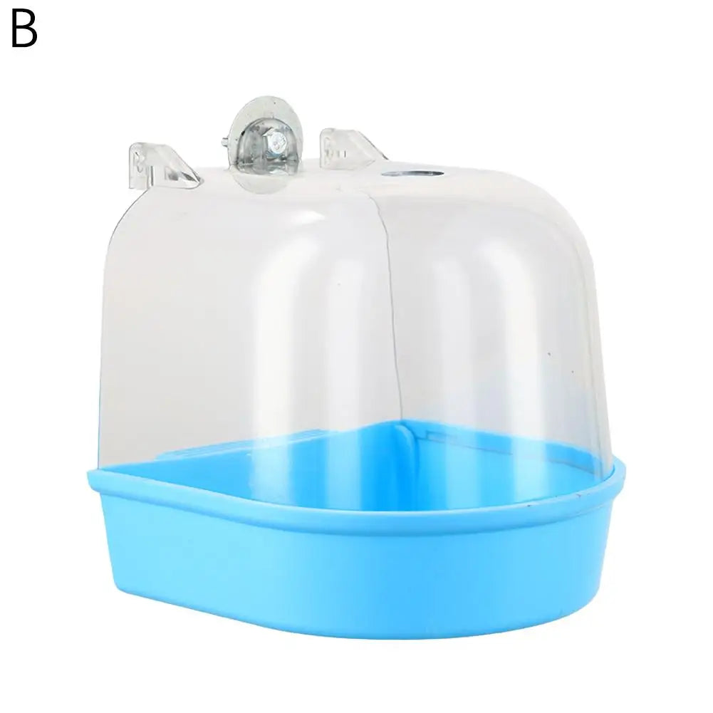 Hanging Bird Bath Box – Cage-Style Shower for Parrots & Parakeets