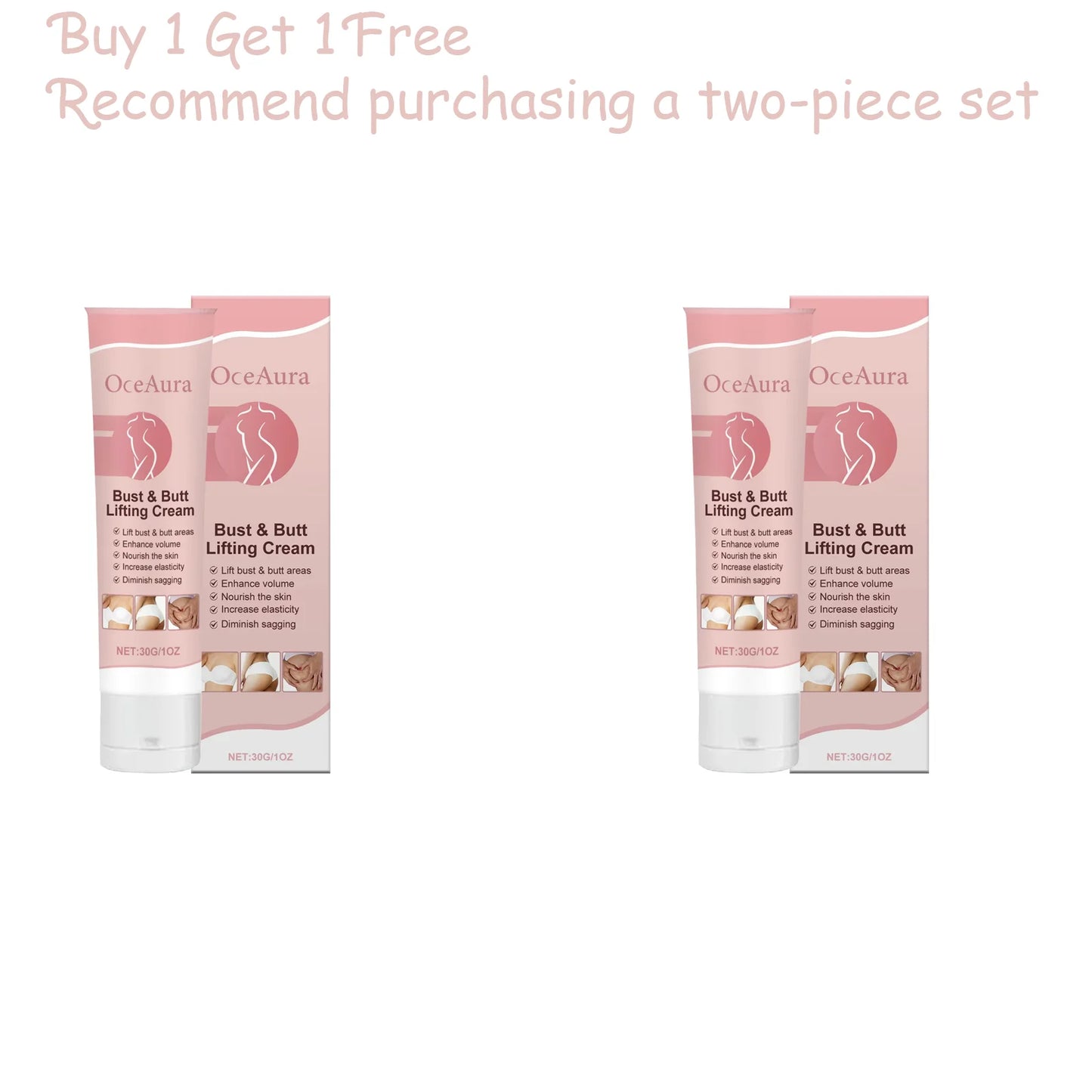 OceAura Bust & Hip Firming Cream | Moisturizing Body Nourisher