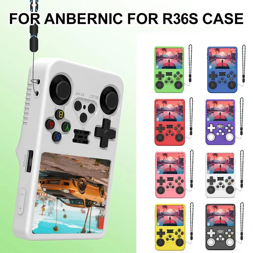 Silicone Case for Anbernic R36S Handheld Console – 8 Colors