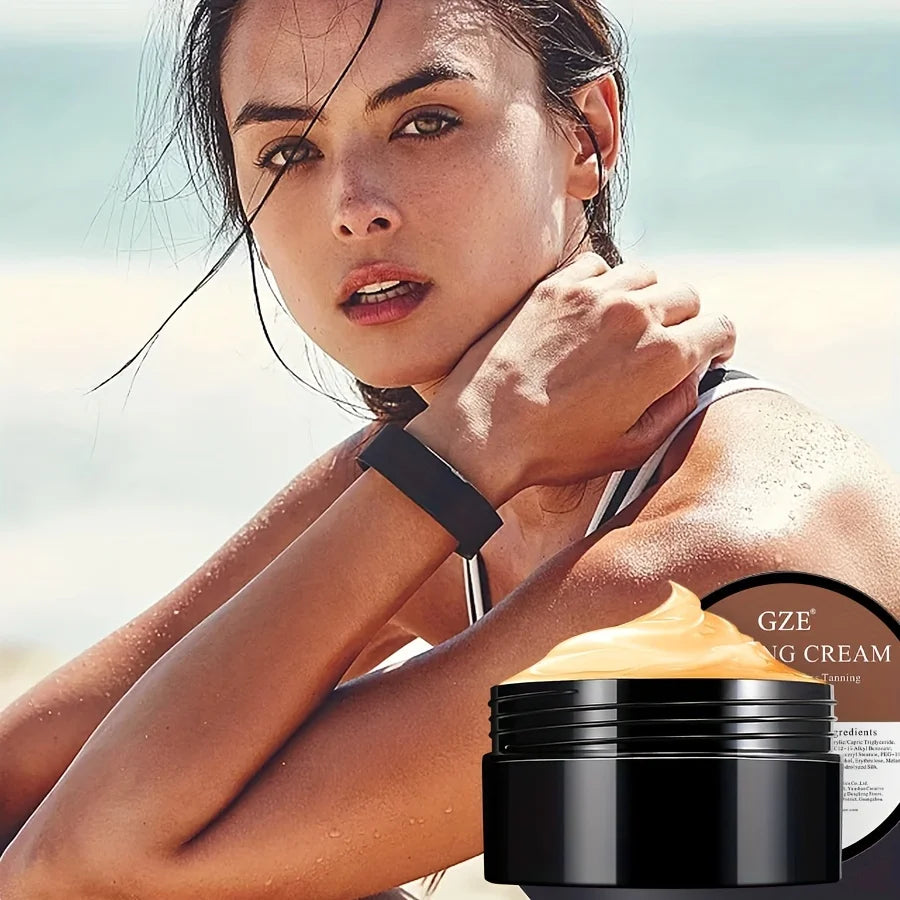 GZE Sunless Self Tanning Cream – Natural Glow Bronzer 80g Self Tanning Cream Peaceful Pleasures Health and Wellness