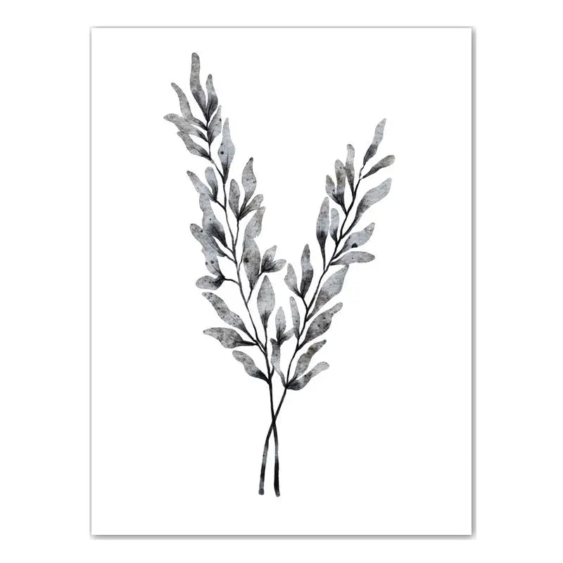 Botanical Flower Wall Art, Minimalist Plant Canvas Painting, Nordic Poster Print for Living Room Bedroom Wall Decor Peaceful Pleasures Health and Wellness 04 50x70cm NoFrame China Mainland