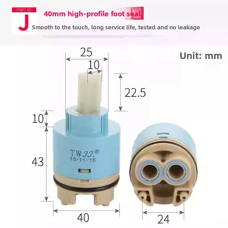 Ceramic Faucet Cartridge 25mm 35mm 40mm | Mixer Tap Valve