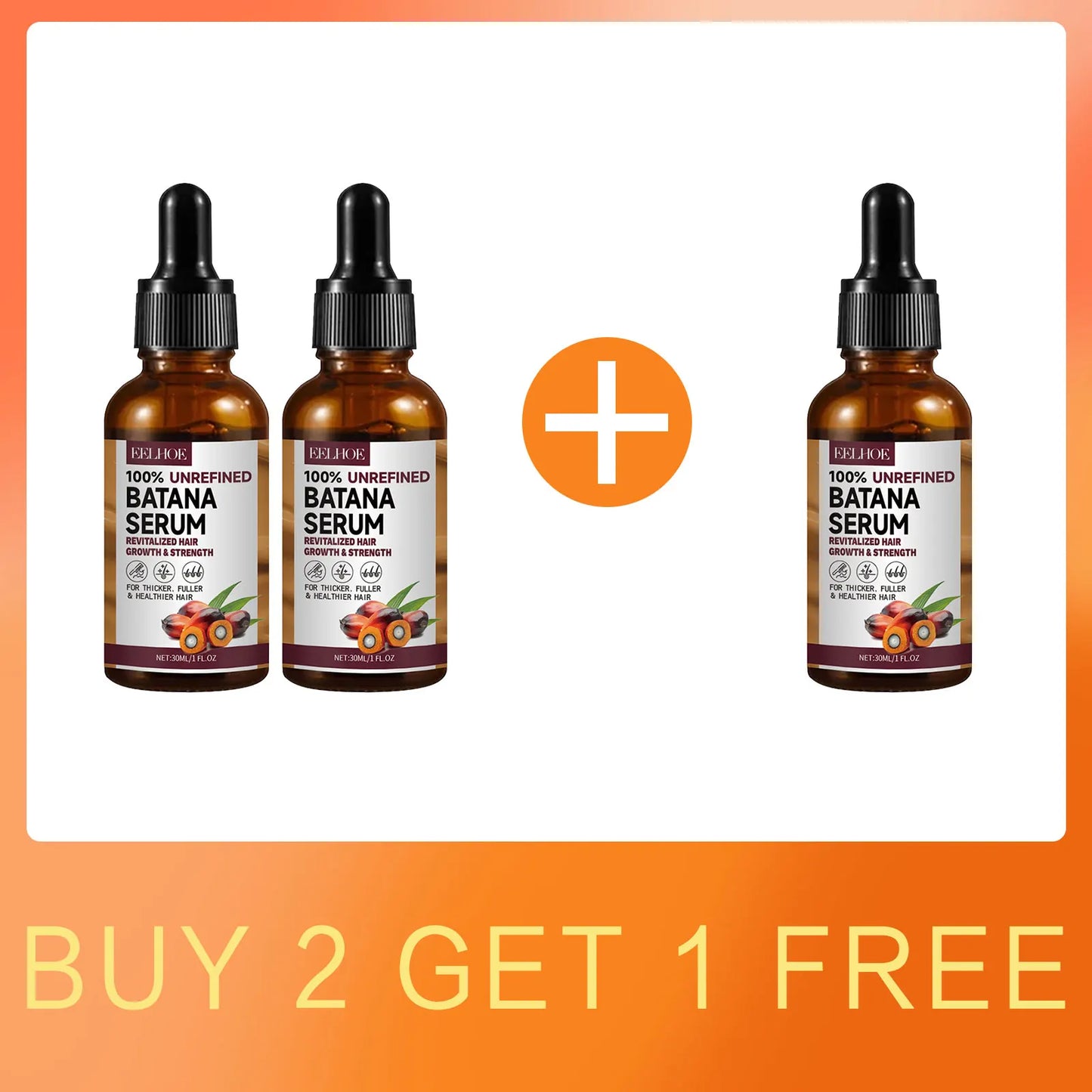 EELHOE Batana Oil Shampoo & Conditioner Set – Frizz Control