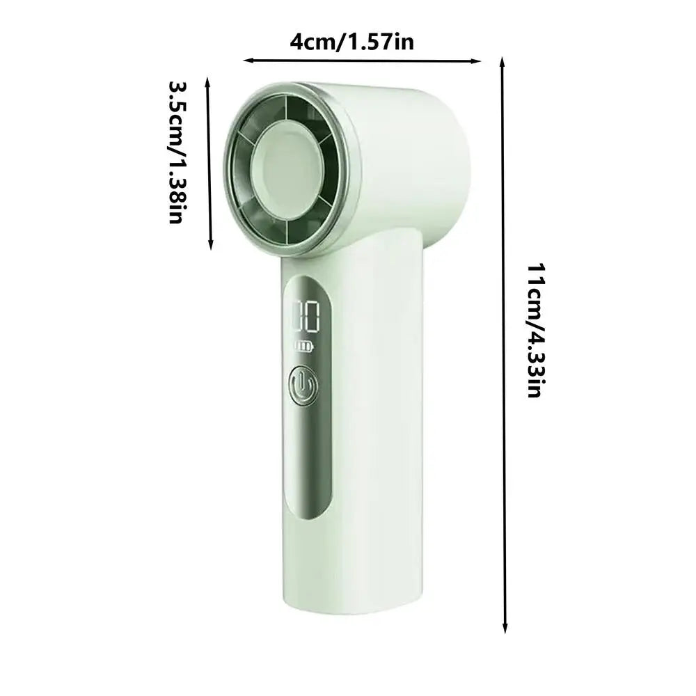 Mini Handheld Fan Small Portable Cooling Tool Portable Handheld Fan For Travel Office Outdoor Home Camping Theme Park Commuting Peaceful Pleasures Health and Wellness China Mainland Green