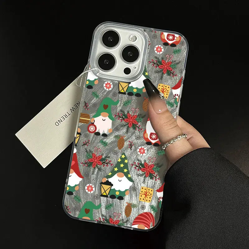 Christmas Tree Phone Case for iPhone 17 Pro 16 16e 15 14 13 12 11 Pro Max iphone Air Shockproof Bumper Cover Funda Peaceful Pleasures Health and Wellness