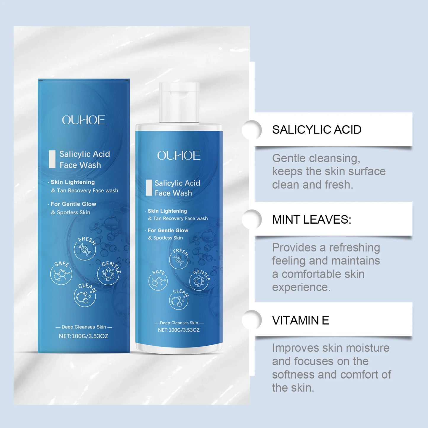 Salicylic Acid Face Wash – Acne & Oil Control Cleanser 100g