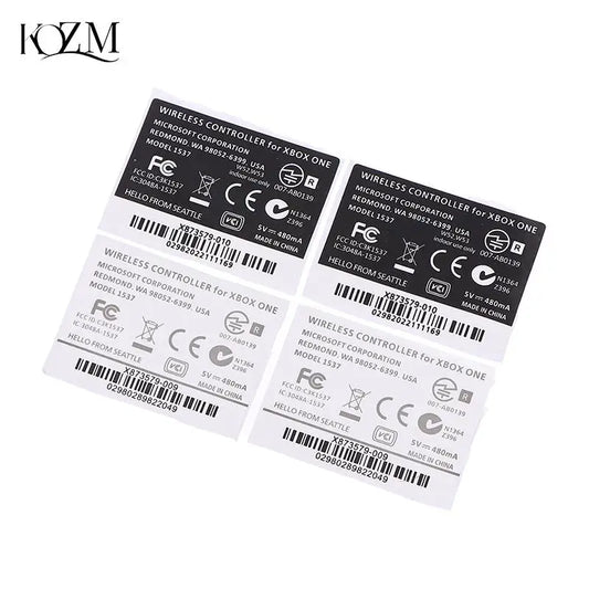 Xbox One & One S Controller Seal Stickers Black & White 2pcs Controller Sticker Oasis Select