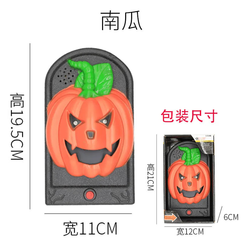 Halloween Trick Supports Doorbell Electric Scary Door Decoration