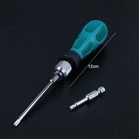 Non-Slip Screwdriver Handle for 1/4" Bit Replacement | Electrician Screwdriver Handle Peaceful Pleasures Health and Wellness