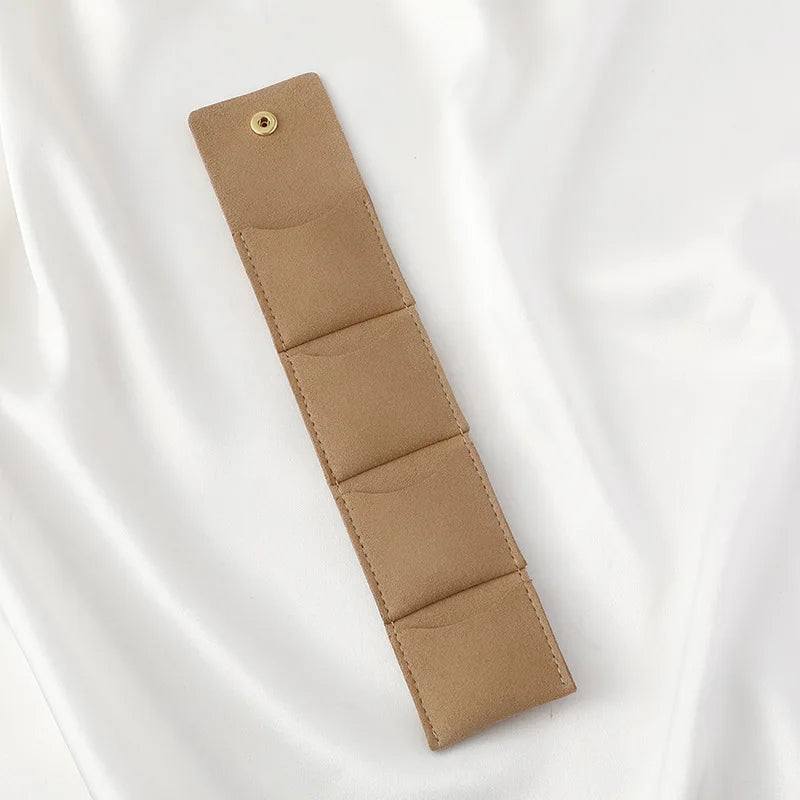 Portable Microfiber Jewelry Roll Organizer – Travel Storage Bag