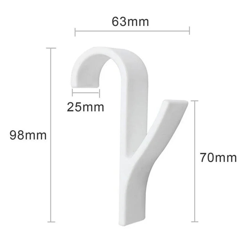 Storage Kitchen Racks Hook Clothes Home and Decoration Clear Bathroom Rail Clips Hanger Heated White Radiator Towel 2/4/6/10Pcs Peaceful Pleasures Health and Wellness