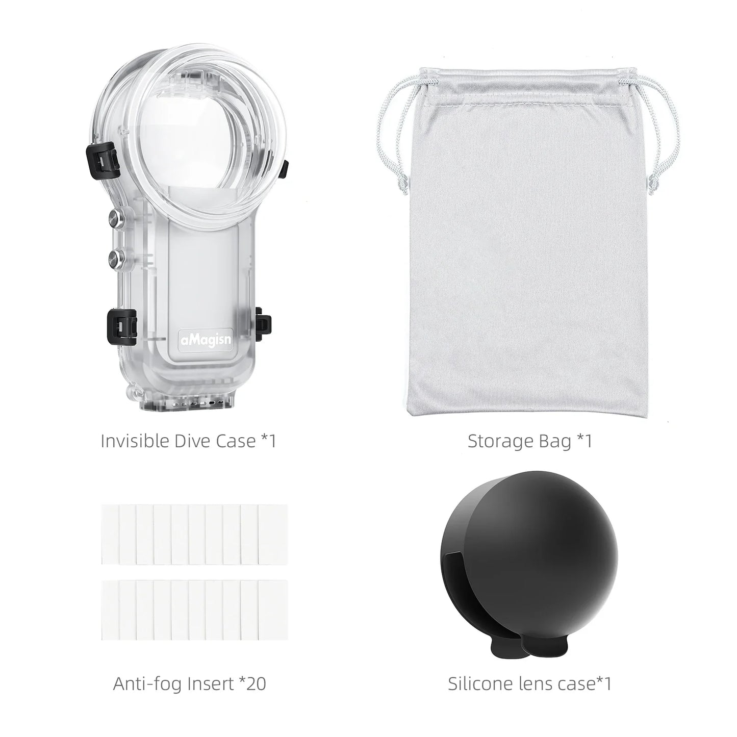 Insta360 X5/X4 60m Invisible Dive Case & Quick Release Mount