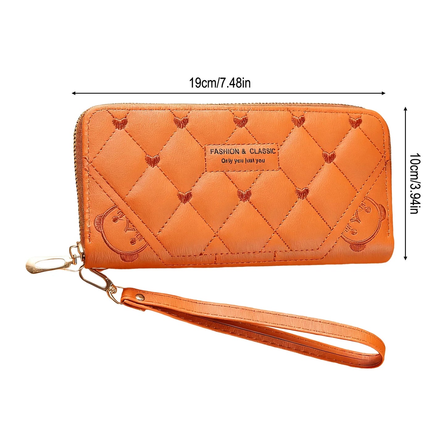 Long Wallet With Zipper Large Capacity Clutch Purse Multi Function Phone Coin Pouch For Women Peaceful Pleasures Health and Wellness