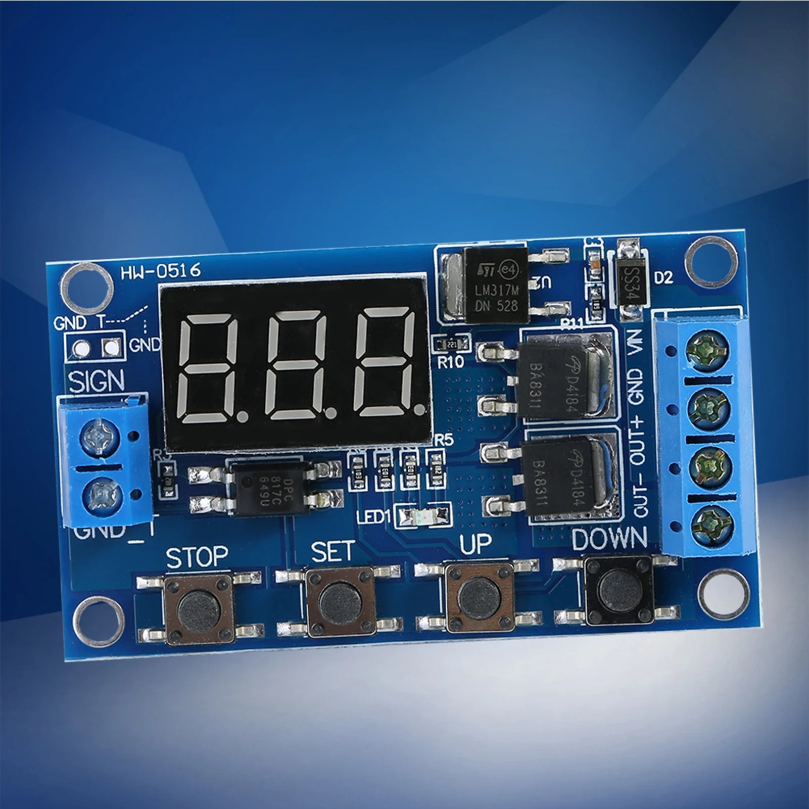 Timer Relay Module Timer Switch Module DC 5V--36V Cycle Delay Timer Switch Turn On Off Relay Module with LED Display Peaceful Pleasures Health and Wellness