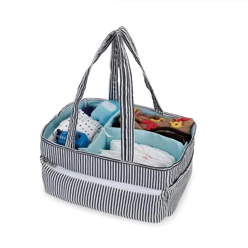 Portable Baby Diaper Storage Bag | Nursery & Travel Organizer