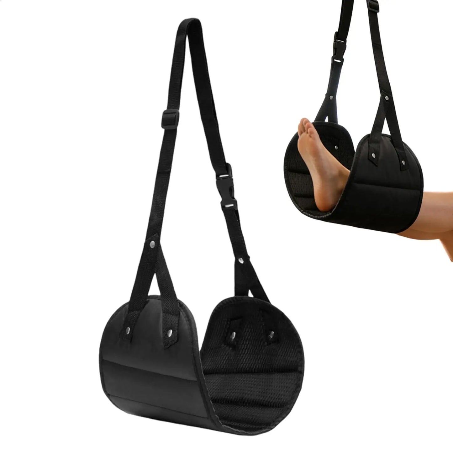 Portable Adjustable Foot Hammock – Airplane & Office Travel Rest