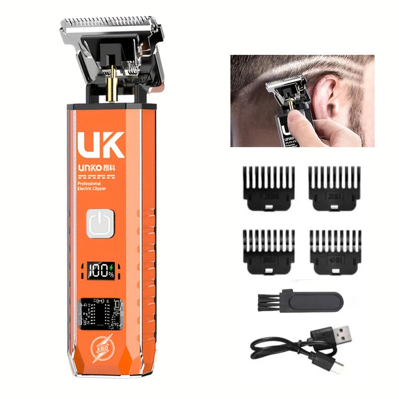 2026 New Arrival！Professional Cordless Hair Clipper, Rechargeable Electric Hair Trimmer for Men Home & Salon Use/T9 Hair Clipper Peaceful Pleasures Health and Wellness 069-Orange