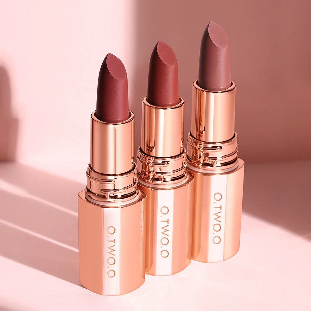 O.TWO.O Matte Lipstick | 8 Colors, Waterproof, Long-Lasting